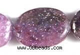 CKU02 15 inches 10*14mm oval purple kunzite beads Wholesale