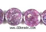 CKU04 15 inches 16mm coin purple kunzite beads wholesale