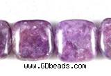 CKU07 15 inches 10*10mm square purple kunzite beads wholesale