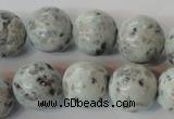 CKW05 15.5 inches 14mm round kiwi jasper gemstone beads