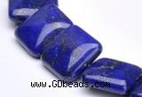 CLA01 15.5 inch 18*18mm square deep blue dyed lapis lazuli beads