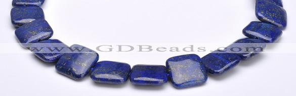 CLA02 Square 20*20mm deep blue dyed lapis lazuli gemstone beads