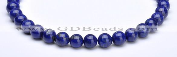 CLA12 Deep blue round 12mm dyed lapis lazuli beads wholesale