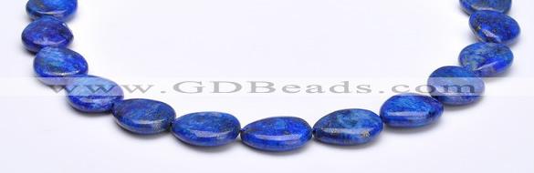 CLA38 16*21mm flat teardrop deep blue dyed lapis lazuli beads