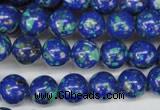 CLA402 15.5 inches 8mm round synthetic lapis lazuli beads