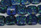 CLA435 15.5 inches 14*14mm square synthetic lapis lazuli beads