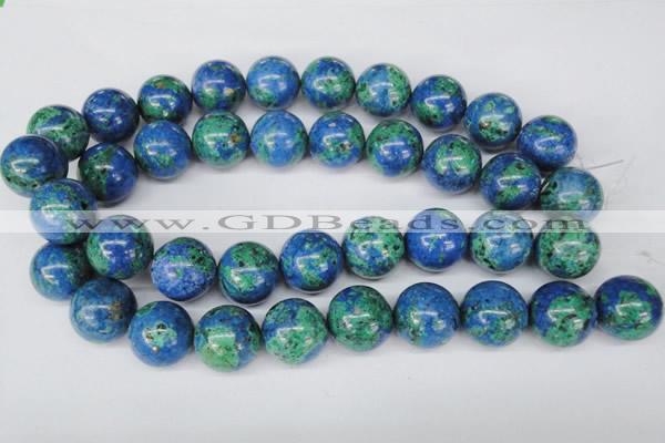 CLA486 15.5 inches 20mm round synthetic lapis lazuli beads