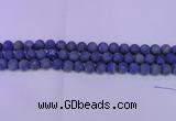 CLA60 15.5 inches 4mm round matte lapis lazuli beads