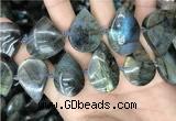 CLB1001 15.5 inches 18*30mm - 22*35mm flat teardrop labradorite beads