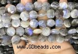 CLB1039 15.5 inches 12mm faceted coin labradorite beads wholesale