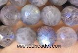 CLB1072 15.5 inches 6mm faceted round labradorite beads