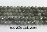 CLB1077 15.5 inches 10mm faceted round labradorite beads