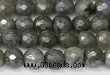 CLB1125 15 inches 6mm faceted round AB-color labradorite beads