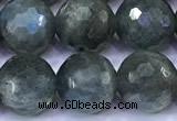 CLB1146 15 inches 8mm faceted round labradorite gemstone beads