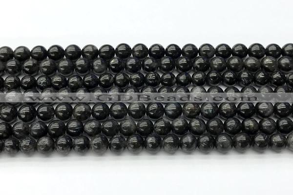 CLB1166 15 inches 6mm round hornblende beads