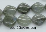 CLB118 15.5 inches 14*14mm diamond labradorite gemstone beads wholesale