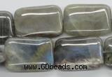 CLB124 15.5 inches 18*25mm rectangle labradorite gemstone beads wholesale