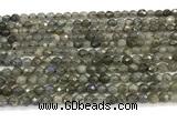 CLB1248 15 inches 4mm faceted round labradorite beads wholesale