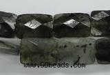 CLB126 15.5 inches 13*18mm faceted rectangle labradorite gemstone beads