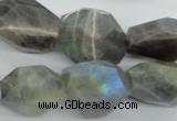 CLB128 15.5 inches labradorite nuggets faceted gemstone beads wholesale