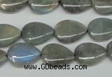 CLB158 15.5 inches 12*16mm flat teardrop labradorite gemstone beads