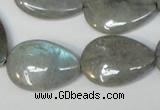 CLB160 15.5 inches 18*25mm flat teardrop labradorite gemstone beads