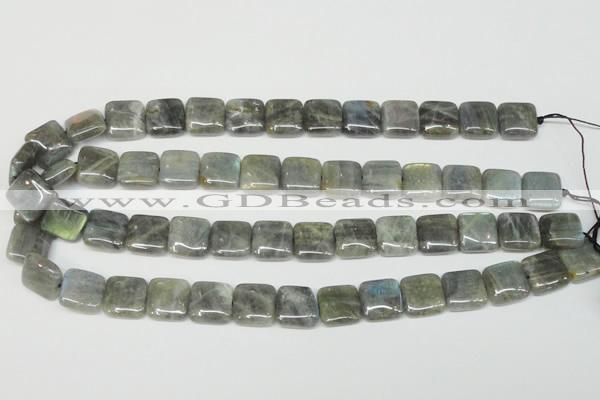 CLB164 15.5 inches 14*14mm square labradorite gemstone beads