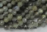 CLB21 15.5 inches 6mm faceted round labradorite gemstone beads