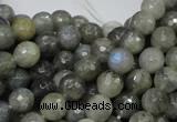 CLB22 15.5 inches 8mm faceted round labradorite gemstone beads