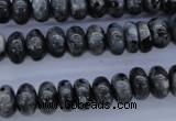 CLB328 15.5 inches 5*10mm rondelle black labradorite beads