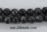 CLB352 15.5 inches 8mm round black labradorite beads wholesale