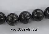 CLB355 15.5 inches 14mm round black labradorite beads wholesale