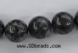 CLB356 15.5 inches 16mm round black labradorite beads wholesale