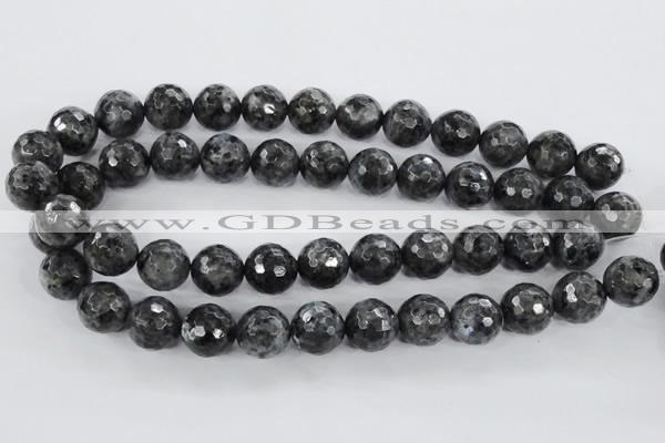 CLB362 15.5 inches 10mm faceted round black labradorite beads wholesale