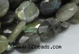 CLB43 15.5 inches 14*18mm faceted oval labradorite gemstone beads