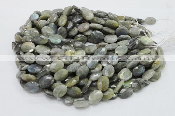 CLB43 15.5 inches 14*18mm faceted oval labradorite gemstone beads