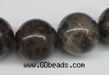 CLB438 15.5 inches 20mm round grey labradorite beads wholesale