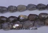 CLB502 15.5 inches 8*12mm faceted teardrop labradorite beads