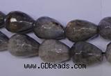 CLB504 15.5 inches 12*16mm faceted teardrop labradorite beads