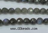 CLB511 15.5 inches 6mm faceted round labradorite gemstone beads