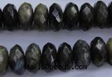 CLB56 15.5 inches 7*14mm faceted rondelle labradorite beads