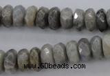 CLB59 15.5 inches 6*12mm faceted rondelle labradorite beads wholesale