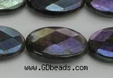 CLB660 15.5 inches 13*18mm faceted oval AB-color labradorite beads