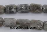 CLB748 15.5 inches 8*12mm faceted rectangle labradorite gemstone beads