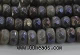 CLB757 15.5 inches 5*8mm faceted rondelle AB-color labradorite beads