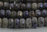 CLB758 15.5 inches 6*10mm faceted rondelle AB-color labradorite beads