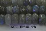 CLB774 15.5 inches 6*10mm faceted rondelle labradorite beads