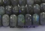 CLB775 15.5 inches 7*12mm faceted rondelle labradorite beads