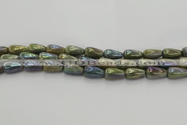 CLB780 15.5 inches 10*20mm teardrop AB-color labradorite beads