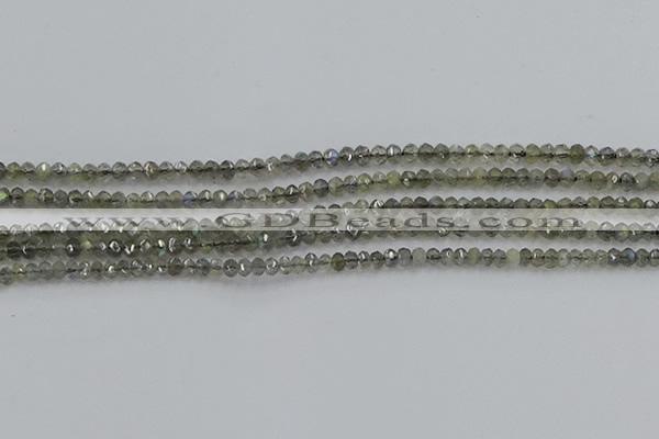 CLB795 15.5 inches 2*3mm faceted rondelle labradorite beads